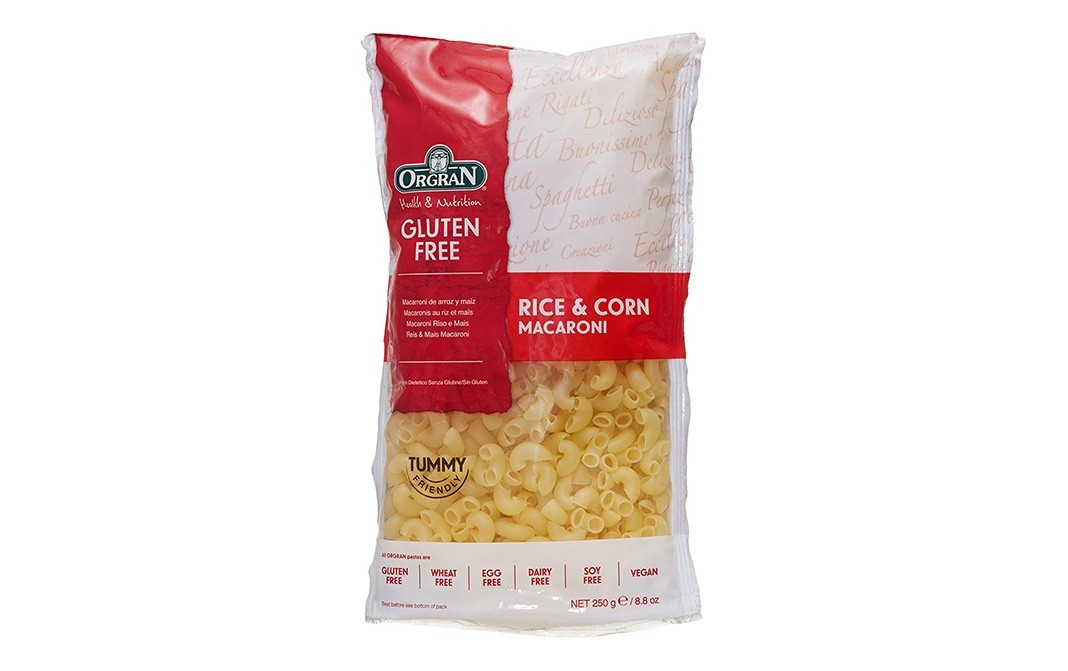 Orgran Rice Cron Macaroni Gluten Free    Pack  250 grams